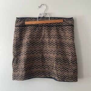 Loft Chevron Mini Skirt